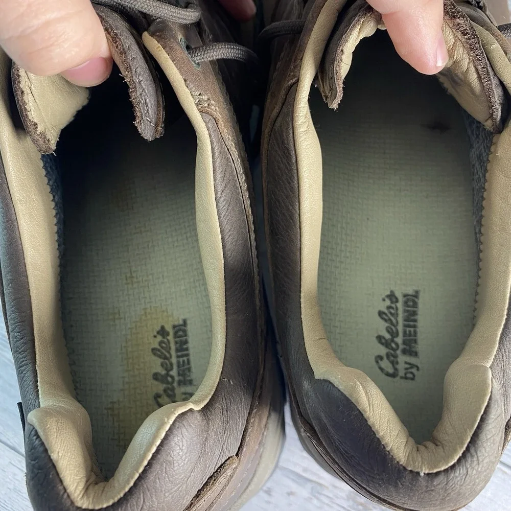 Cabelas by Meindl Pflege II Shoes Mens 14 EE Brown Gore-Tex Waterproof Leather